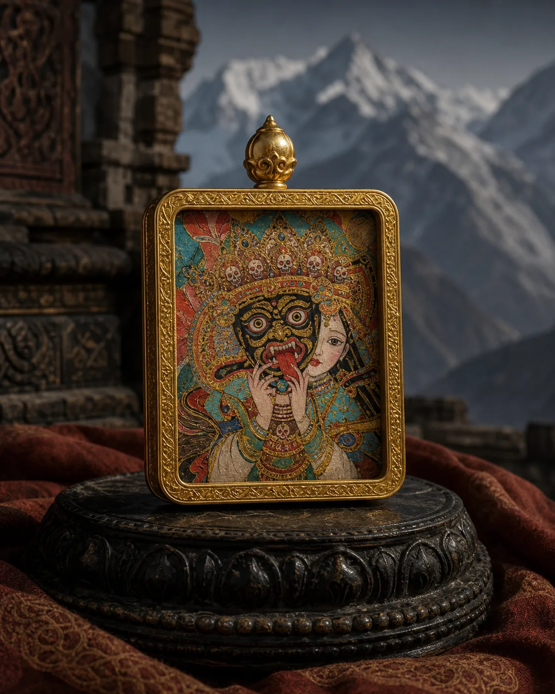Gilt Thangka Pendants
